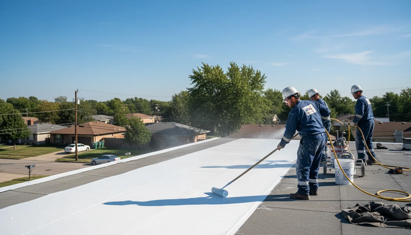 Commercial roof coating in Left Hand, WV near me